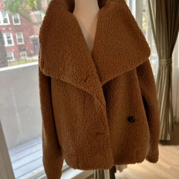 We The Free Warm Brown Teddy Jacket - Picture 1 of 3